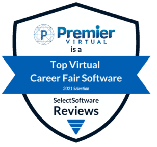 Premier Virtual Top Virtual Career Fair Software Award Badge